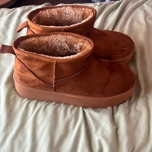 Platform Brown Boots